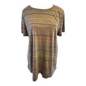 Women’s torrid 00 Grey Striped Vintage Triblend Crew Neck Short Sleeve Tee 12